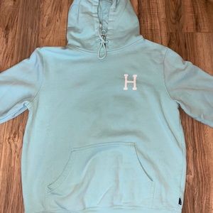 huf x popeye teal hoodie